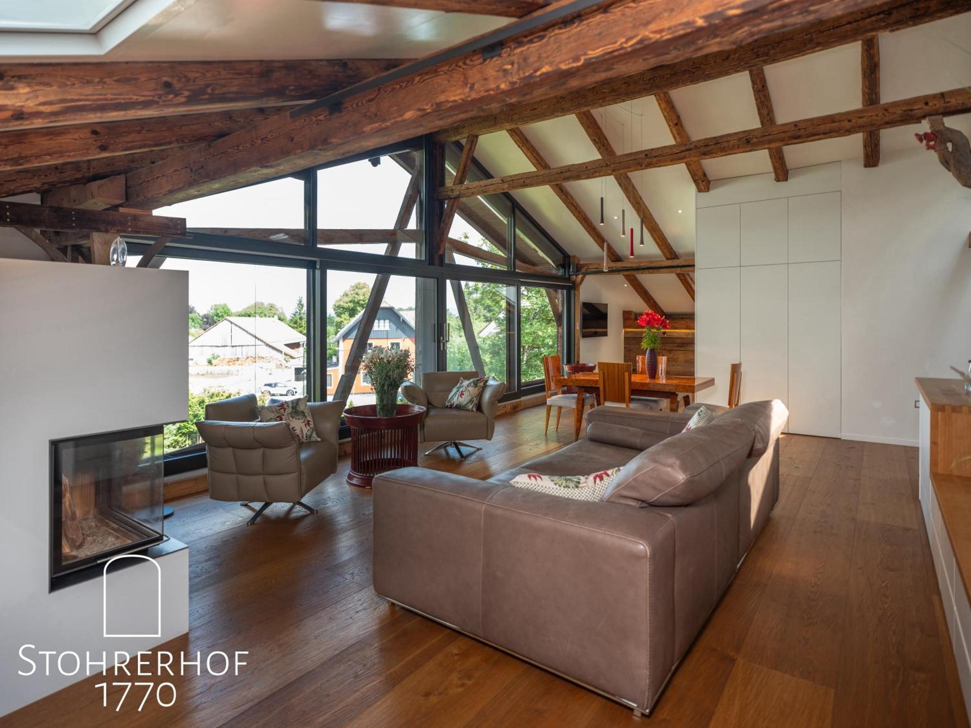 5 Sterne Penthouse-Loft Gut Stohrerhof Bis 4 Personen Dießen am Ammersee Exteriér fotografie